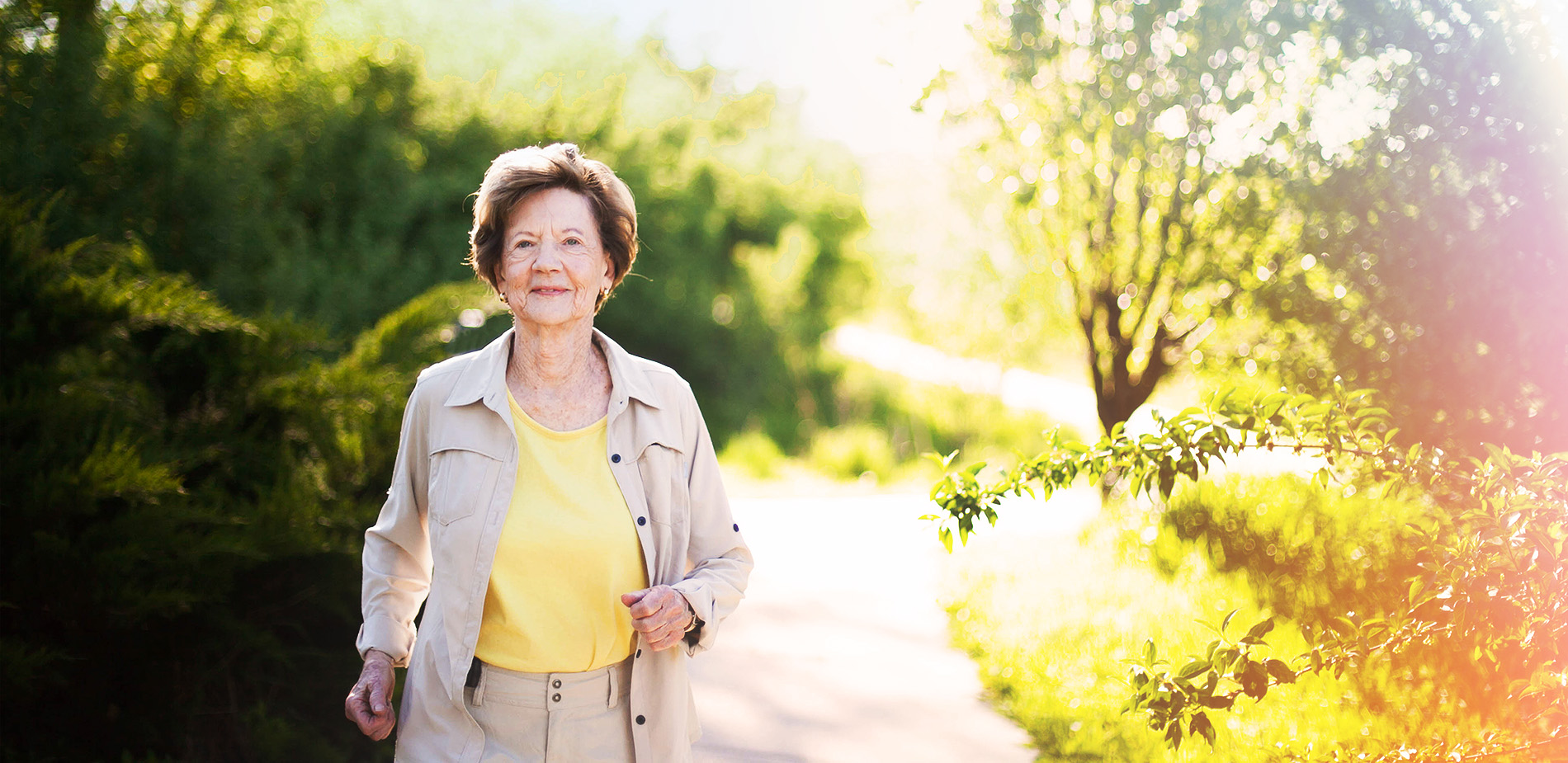 Marilyn walking at Walnut Creek